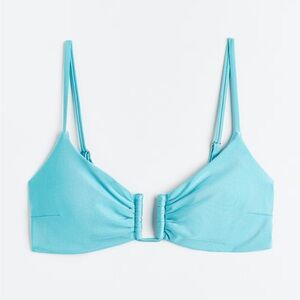 H&M PADDED BIKINI TOP swim Turquoise
